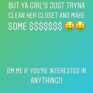 PLEASE READ CLOSET CLEAN OUT